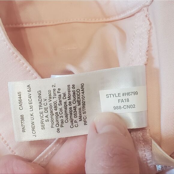 J. Crew Pink Straight Leg Pants - Picture 8 of 9